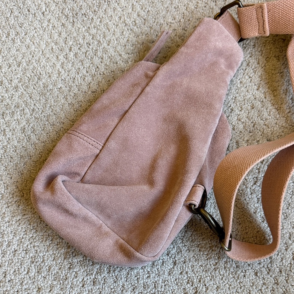 Free People Blush Suede Sling Bag - Picture 4 of 7